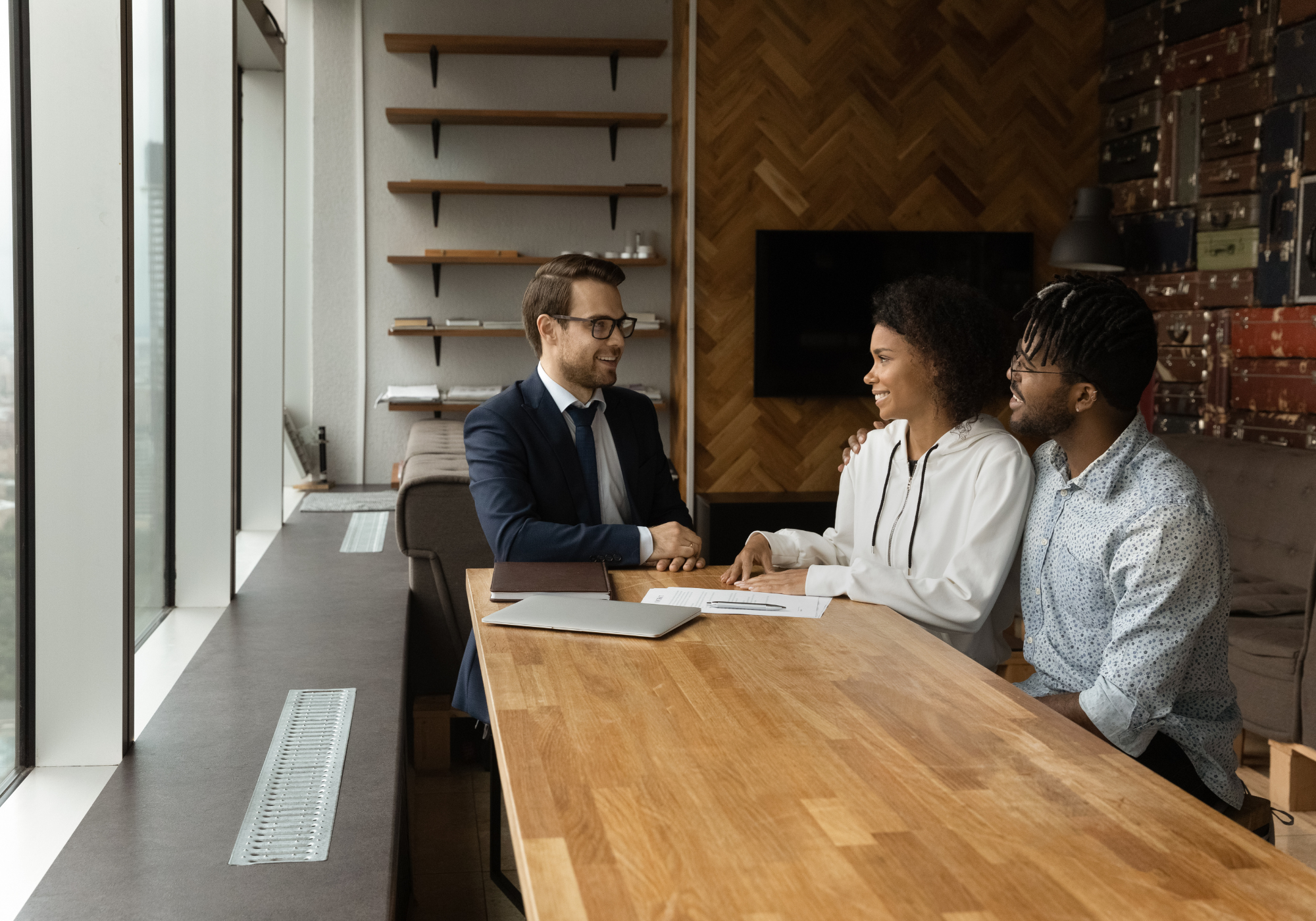 young couple creating estate plan