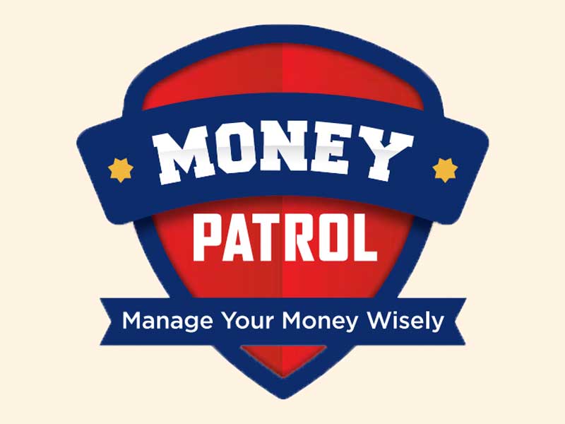 Money Patrol in large text with Manage Your Money Wisely underneath.