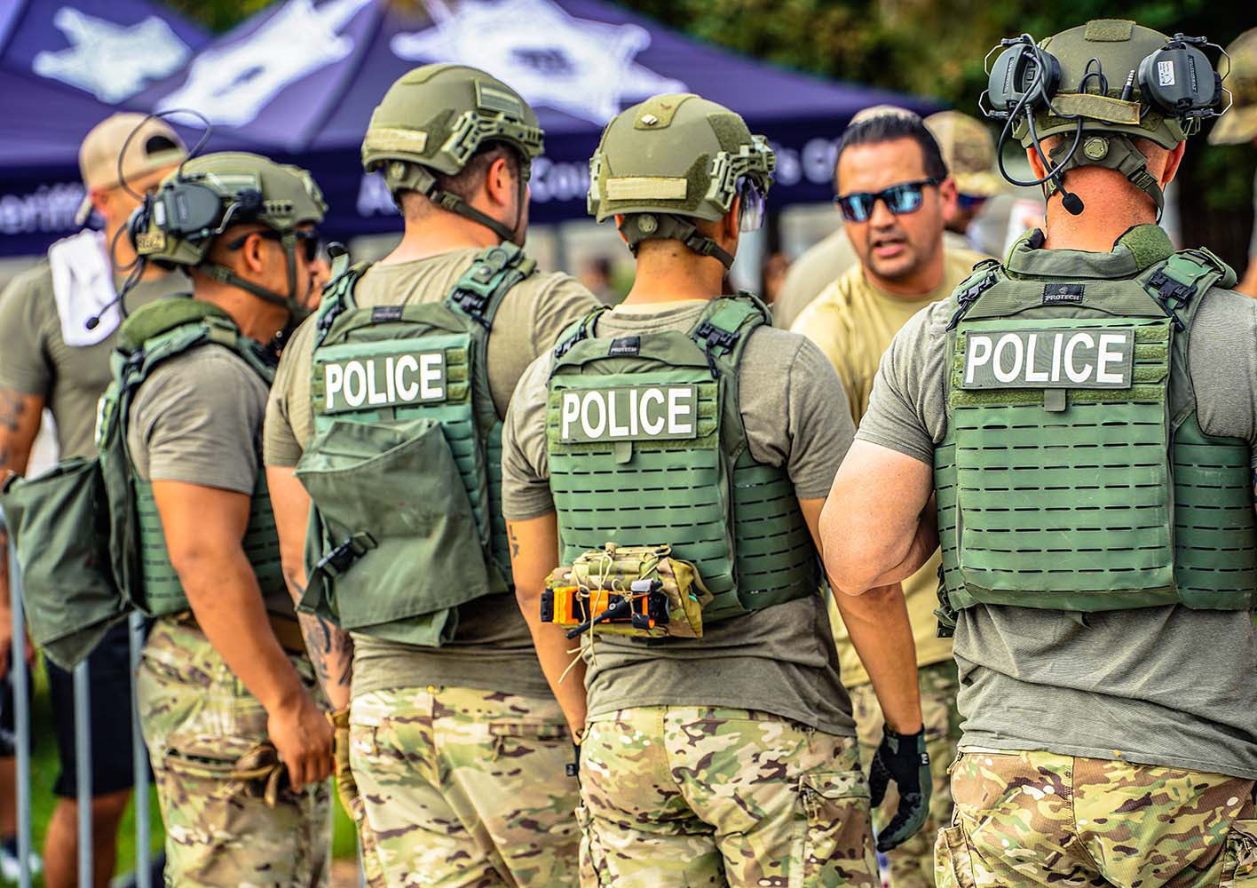 police officers in training