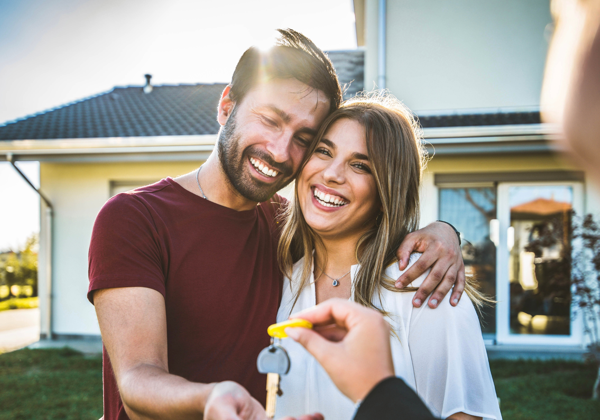 couple purchasing first home