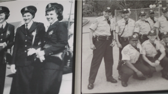 Group of police officers smiling